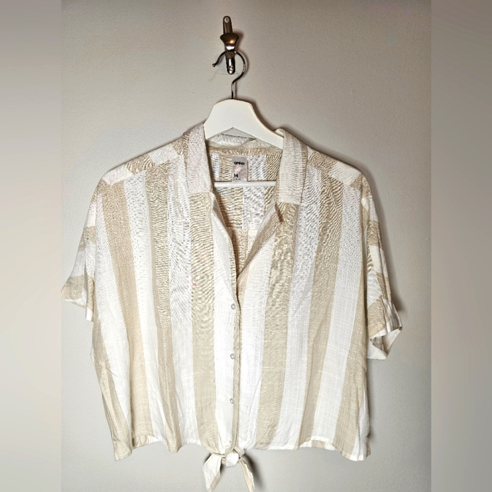 Anko Ladies Size 14 Linen Button Up